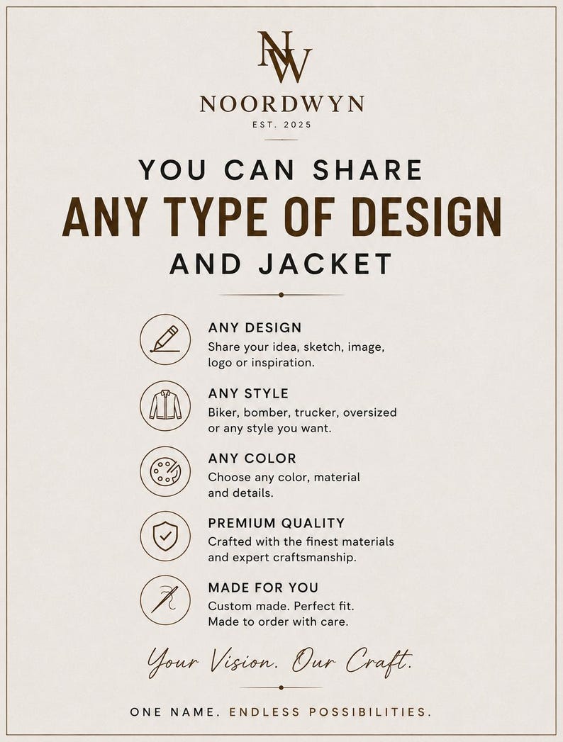 Chaqueta de cuero personalizada para hombre y mujer – Diseña tu propia chaqueta – Abrigo de motorista a medida – Chaqueta personalizada – Chaqueta de cosplay personalizada imagen 7