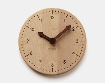 Holz-Spieluhr - Lernen, die Zeit zu sagen Spiel - Lernspielzeug - Montesori-Uhr - Lernen der Uhr - Uhr-Lektion - Schule zu Hause