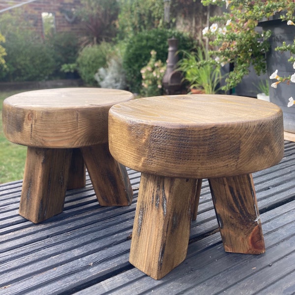Rustic Stool for Bathroom Etsy UK
