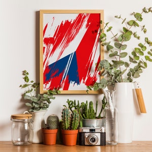 Czech Republic Flag Print | Czech Republic Poster | Czech Republic Wall art print | Czech Republic Home Decoration | Unframed