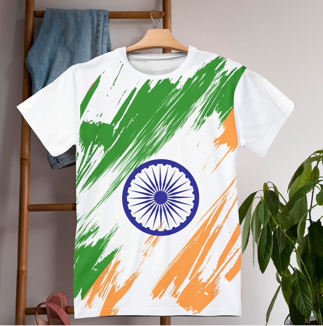 Buy India Flag T-shirt India T-shirt All Over Print Unisex T