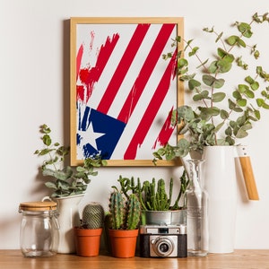 Liberia Flag Print | Liberia Poster | Liberia Wall art print | Liberia Home Decoration | Unframed
