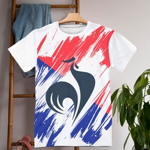 France Flag T-shirt | France T-shirt | All over print Unisex T-shirt with France Flag