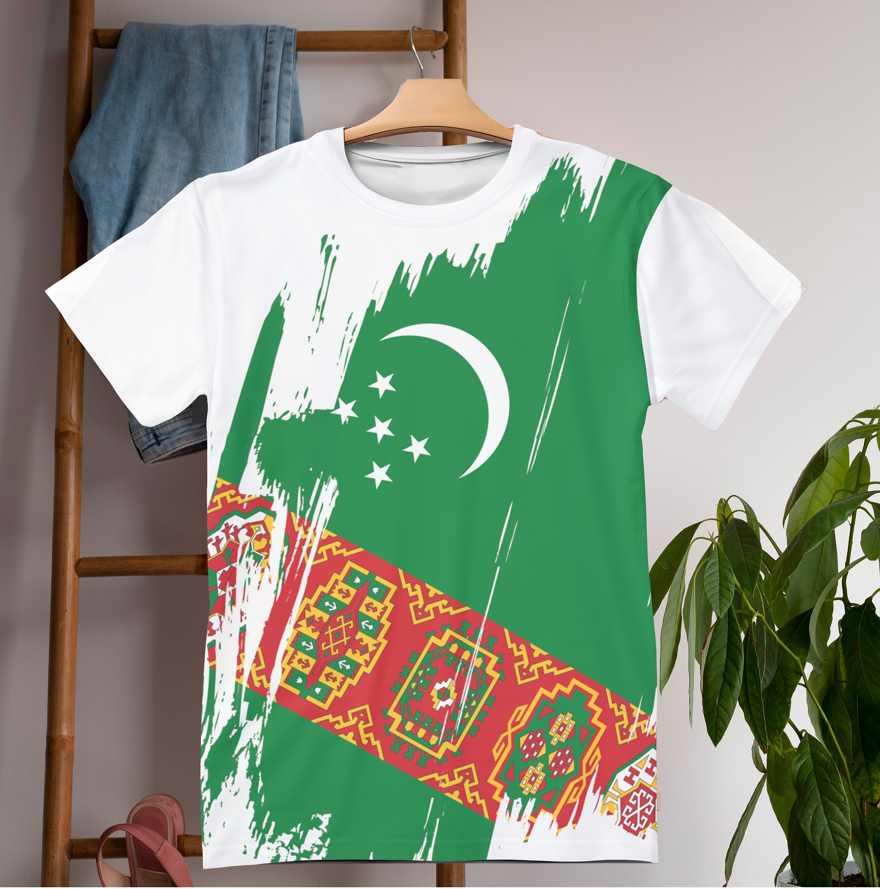 Flag by Alexiastam ホワイトTシャツ Pirates Flag T-shirt – Bricktown World