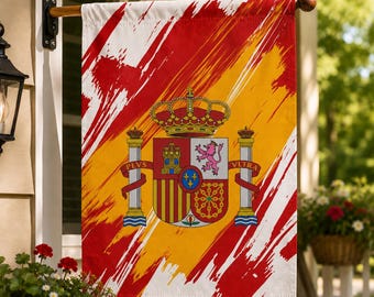 Spain Soccer Garden Flag, Football Fan Gift, World Cup 2026 House Banner