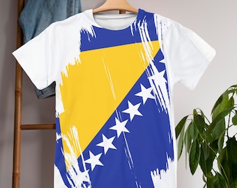 Bosnia Soccer T-Shirt, World Cup 2026 Fan Shirt, Bosnian Pride Tee