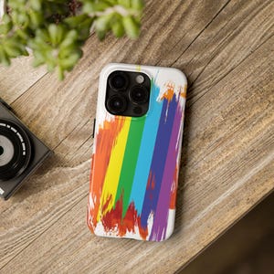 LGBTQ Flag iPhone Case, Rainbow Pride, Lesbian Gay Bisexual Transgender Queer, iPhone 15 14 13 12 Mini 11 XR Xs X 8 7 SE iPhone Pro Max