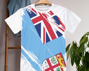 Fiji Flag T-Shirt | All Over Print Unisex Tee