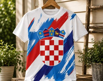 Croatia Soccer T-Shirt, World Cup 2026 Fan Shirt, Croatian Pride Tee