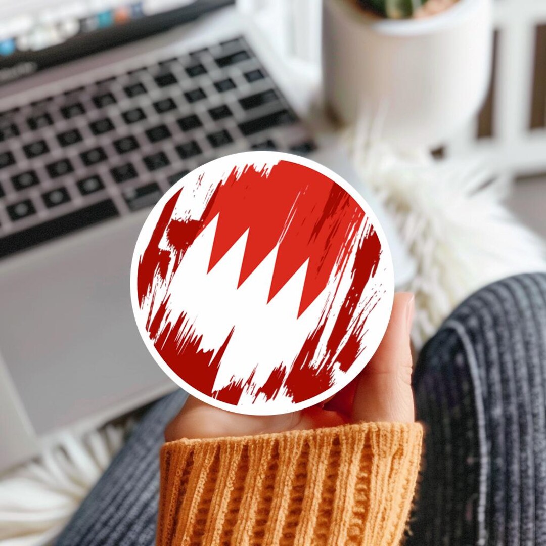 Bahrain Flag Sticker, Premium Vinyl, Laptop Decal - Etsy