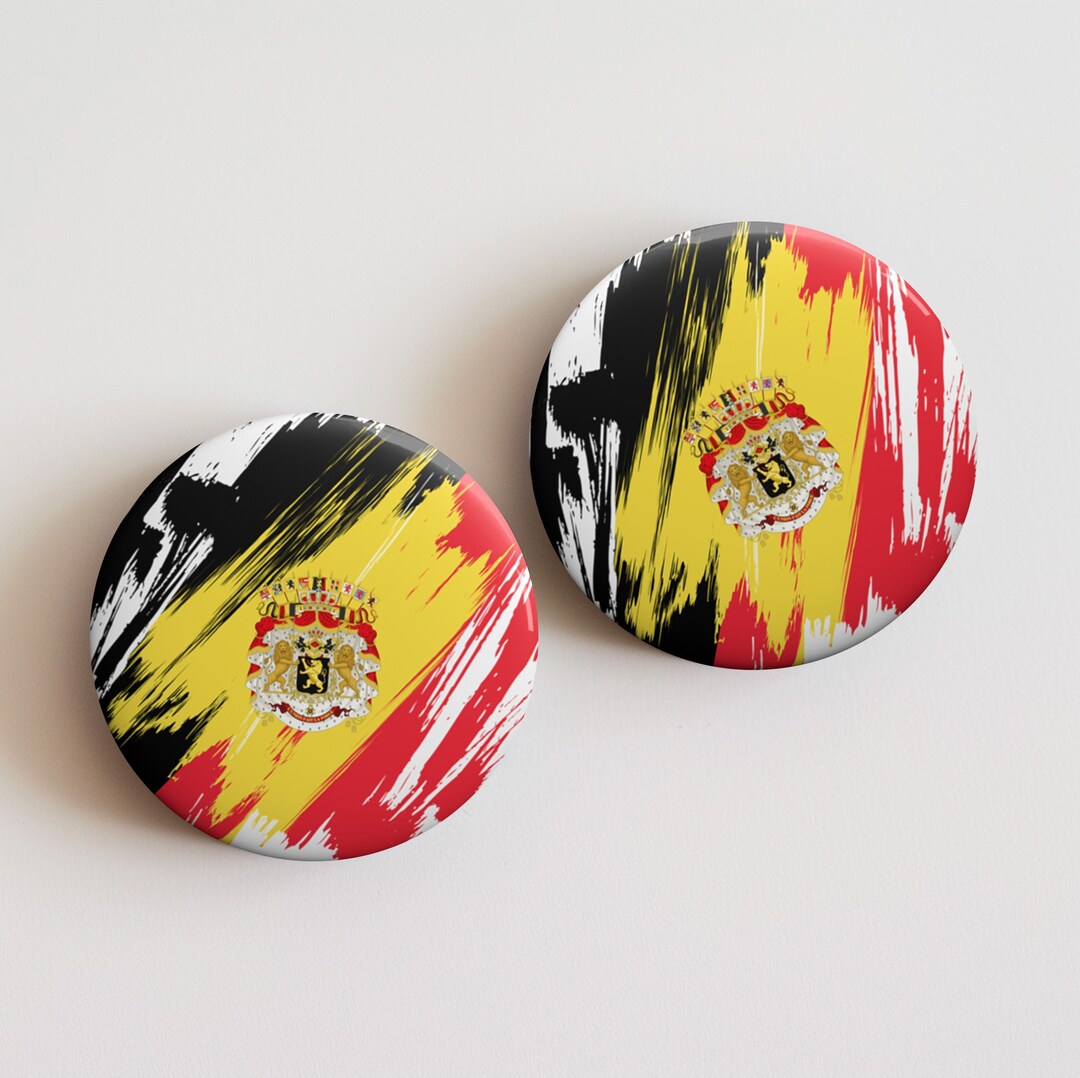 Badge Pin Drapeau De La Belgique 38mm - Neuf Avec Étiquette - Collection / Cadeau