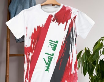 Iraq Soccer T-Shirt, World Cup 2026 Fan Shirt, Iraqi Pride Tee