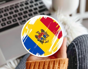OLDOVA Republic Shield OLDOVAN 100 (4) Vinyl Buper Sticker-Decal
