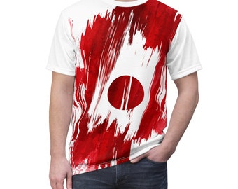 Japan Flag T-shirt | Japan T-shirt | All Over Print Unisex T