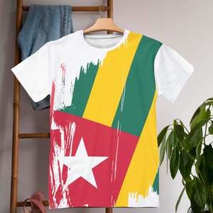 Togo Flag T-shirt | Togo T-shirt | All over print Unisex T-shirt with Togo Flag
