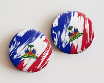 Haiti Flag Pin Button – Patriotic Pride, Collectible Badge