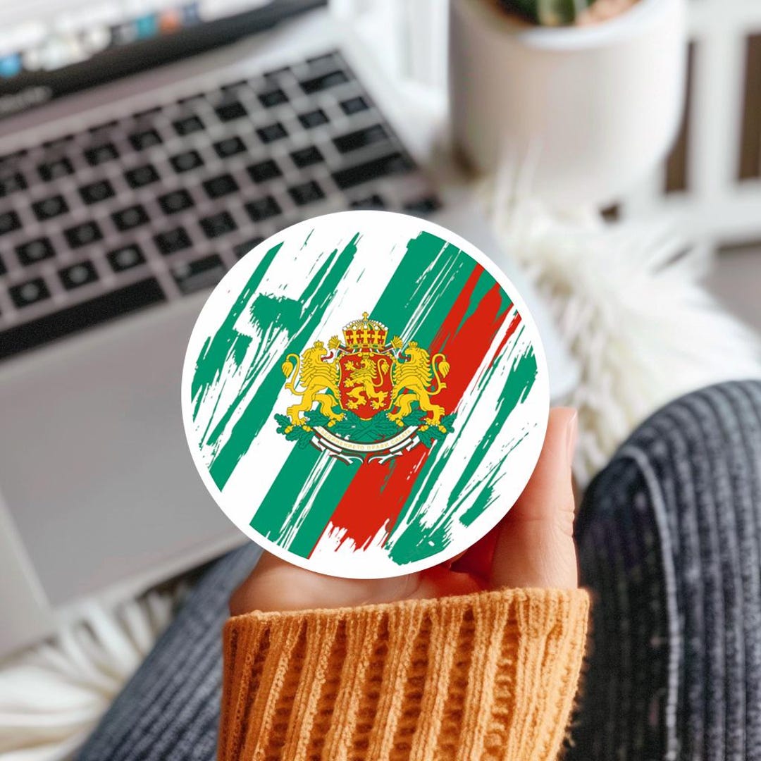 Bulgaria Flag Vinyl Sticker, Laptop Decal, Water Resistant - Etsy