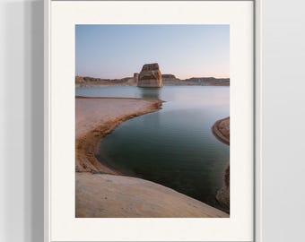 Lake Powell Art Print, Lone Rock, Southwestern Landscape Photography