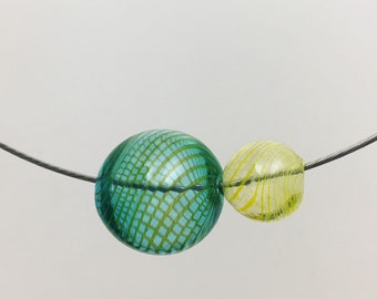 Glass Float Bubble Necklace
