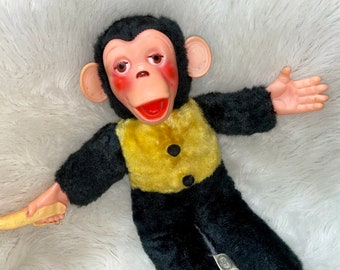 Vintage Mr. Bim Zip Zippy Boy Plush Monkey Chimp Howdy Doody