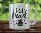 Pot Head Svg File, Coffee Lover Pot Head Coffee Pot Java But First Coffee Quote Coffee Bar Svg, Cricut Explore And More VSQU