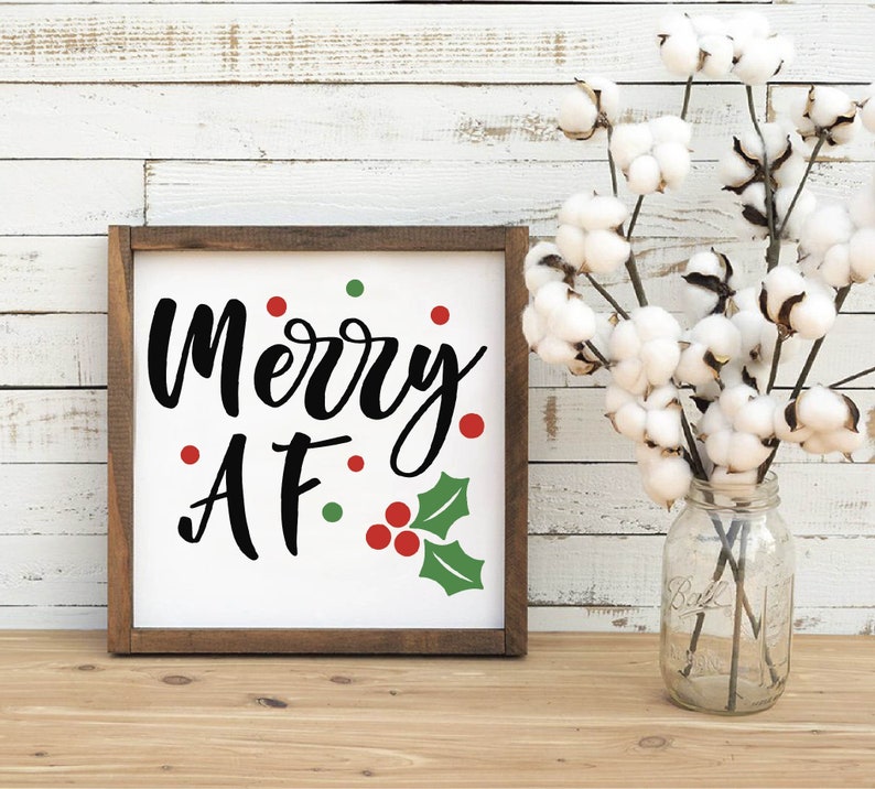 Download Merry Af Svg Christmas Svg Christmas Holiday Sarcastic ...