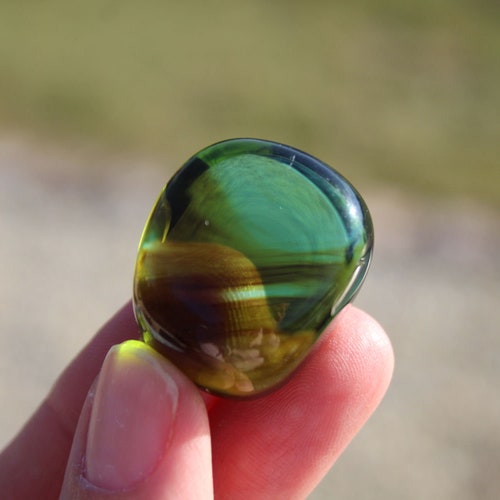Andara Crystal glass Swirl with inclusions shops 21,20 g polished Monatomic Shaman Energy Meditation Wisdom Chakra Spiritual