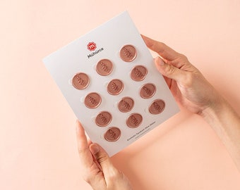 Premium Self-Adhesive Wax Seals (Set of 12) - Variety of Designs & Colors for Invitations, DIY Projects