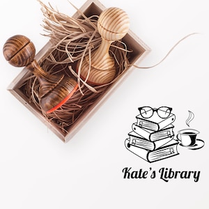 Glasses on the Books ExLibris Stamp - Book Library Stamp - Bookplate Stamp - Library Stamp  - Bookworm Gift - Booklover Gift - Custom Gift