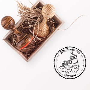 Lovely Toys Ex Libris Stamp - Book Library Stamp - Bookplate Stamp Gift - Stempel - Custom Gift Stamp - Ink Stamp - Wooden Book Stamp