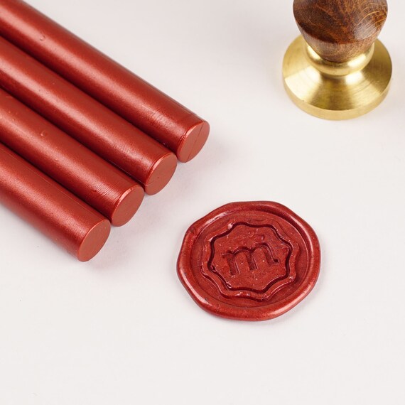 Wine Red Wax Seal Sticks Pack of 8 Sticks Wax Sealing Etsy