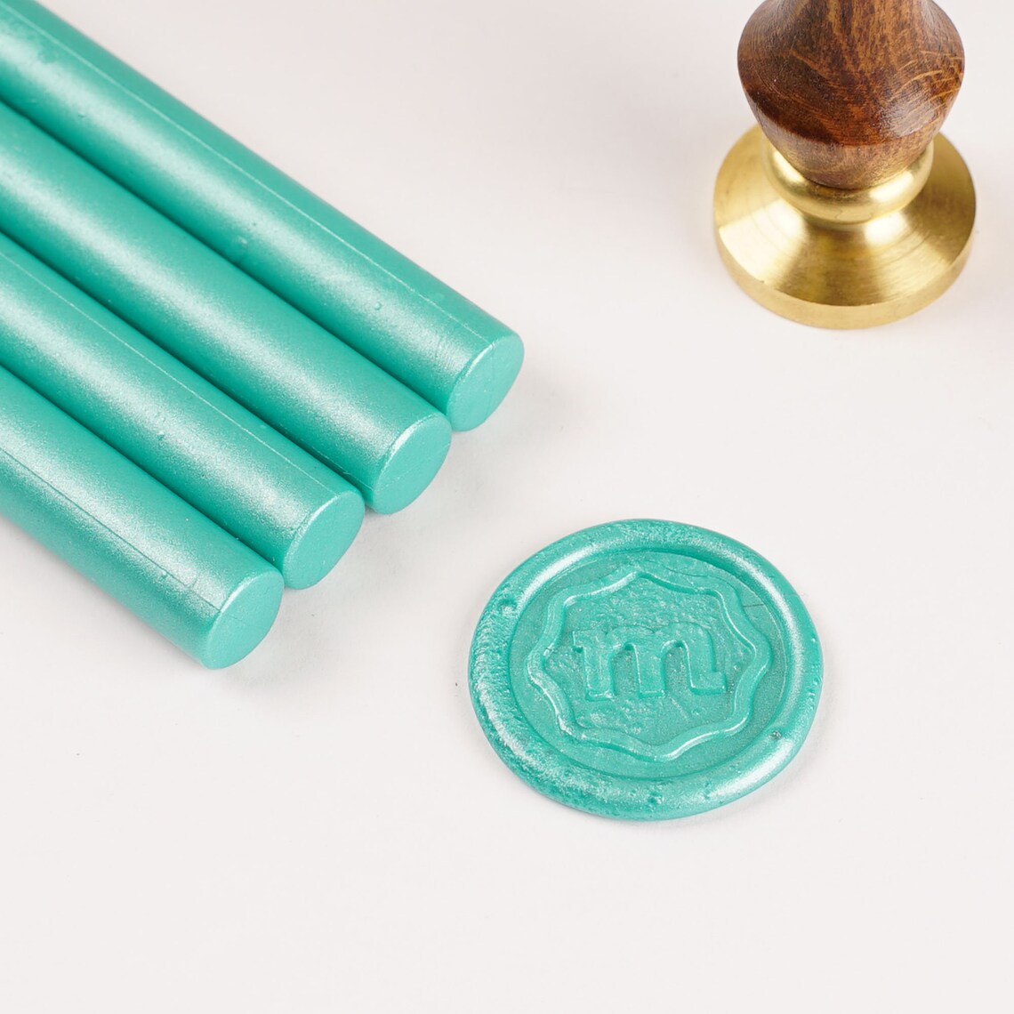 Mint Wax Seal Sticks Pack of 8 Sticks Wax Sealing Sticks Etsy
