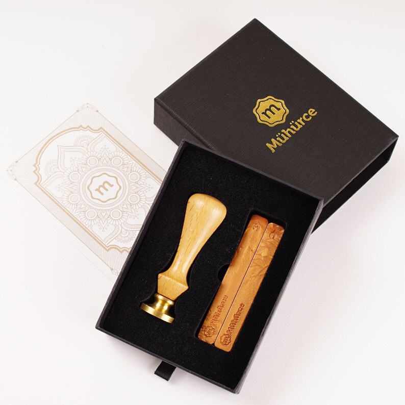 Personalized Initials Monogram 2 Wax Seal Stamp Premium Wax Seal Set Custom Wedding Invitation Wax Stamp Kit Custom Initials