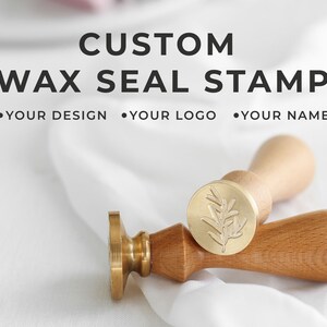 Sello de cera personalizado - Sello de cera - Cera de sellado - Sello de carta - Kit de sello de cera - Regalo de lujo - Sello de boda - Iniciales de sello de cera - Cera de sello