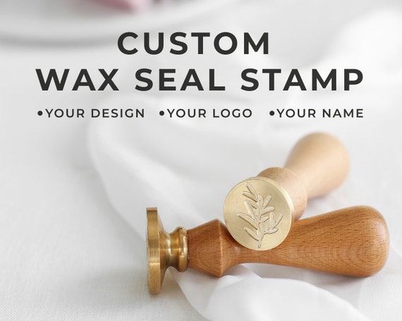 Custom Wax Seal Stamp Wax Stamp Sealing Wax Letter Seal Wax Seal Kit Luxury  Gift Wedding Stamp Wax Seal Initials Seal Wax 