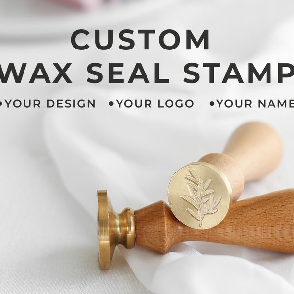 Custom Wax Seal Stamp - Wax Stamp - Sealing Wax - letter Seal - Wax Seal Kit - Luxury Gift - Wedding Stamp - Wax Seal Initials - Seal Wax