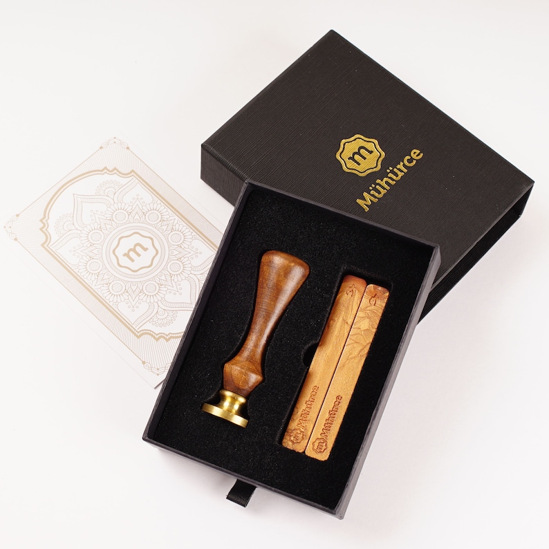Personalized Initials Monogram 2 Wax Seal Stamp Premium Wax Seal Set Custom Wedding Invitation Wax Stamp Kit Custom Initials