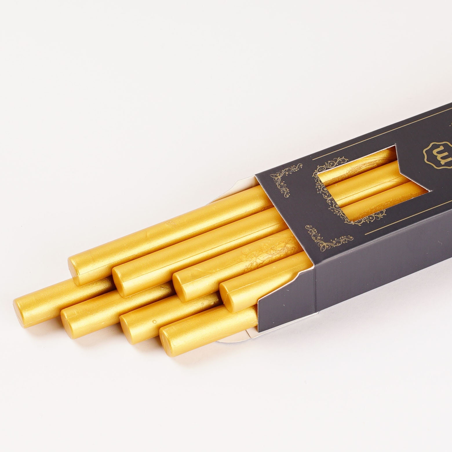 Iridescent Gold Glue Gun Sealing Wax Sticks, 8 Pack
