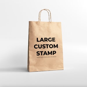 Grote aangepaste stempel - grote verpakking stempel - grote logo stempel - gemaakt van uw ontwerp - grote aangepaste stempel - zakelijke stempel