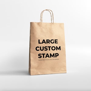 Large Custom Stamp - Large Packaging Stamp - Large Logo Stamp - Made From Your Design - Large Custom Stamp - Business Stamp