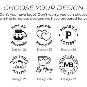 Custom Pottery Stamp, Pottery Signature Stamp, Custom Pottery Initials Stamp, Custom Ceramic Stamp, Soap Stamp, Custom Clay, Clay Stamp
