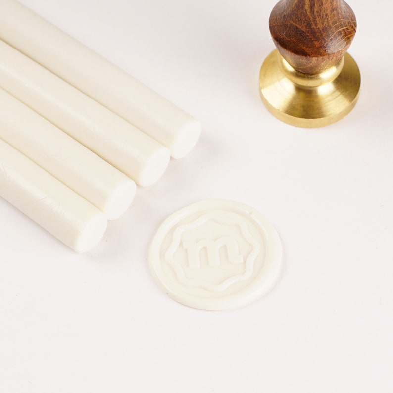 White Wax Seal Sticks Pack of 8 Sticks Wax Sealing Sticks Etsy