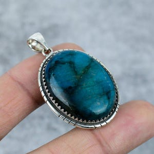 Blue Labradorite Pendant 925 Sterling Silver Pedant Handmade Gemstone Pendant Labradorite Jewelry Silver Pendant Gemstone Jewelry