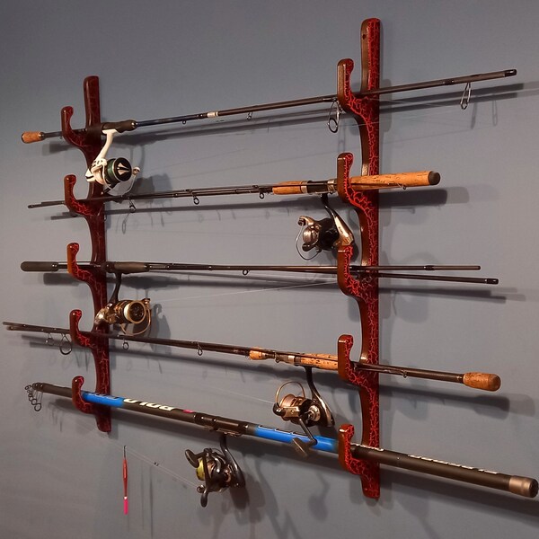 Fly Rod Wall Holder Etsy
