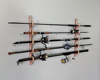 fishing rod rack / fishing rod holder / fits five fishing rods