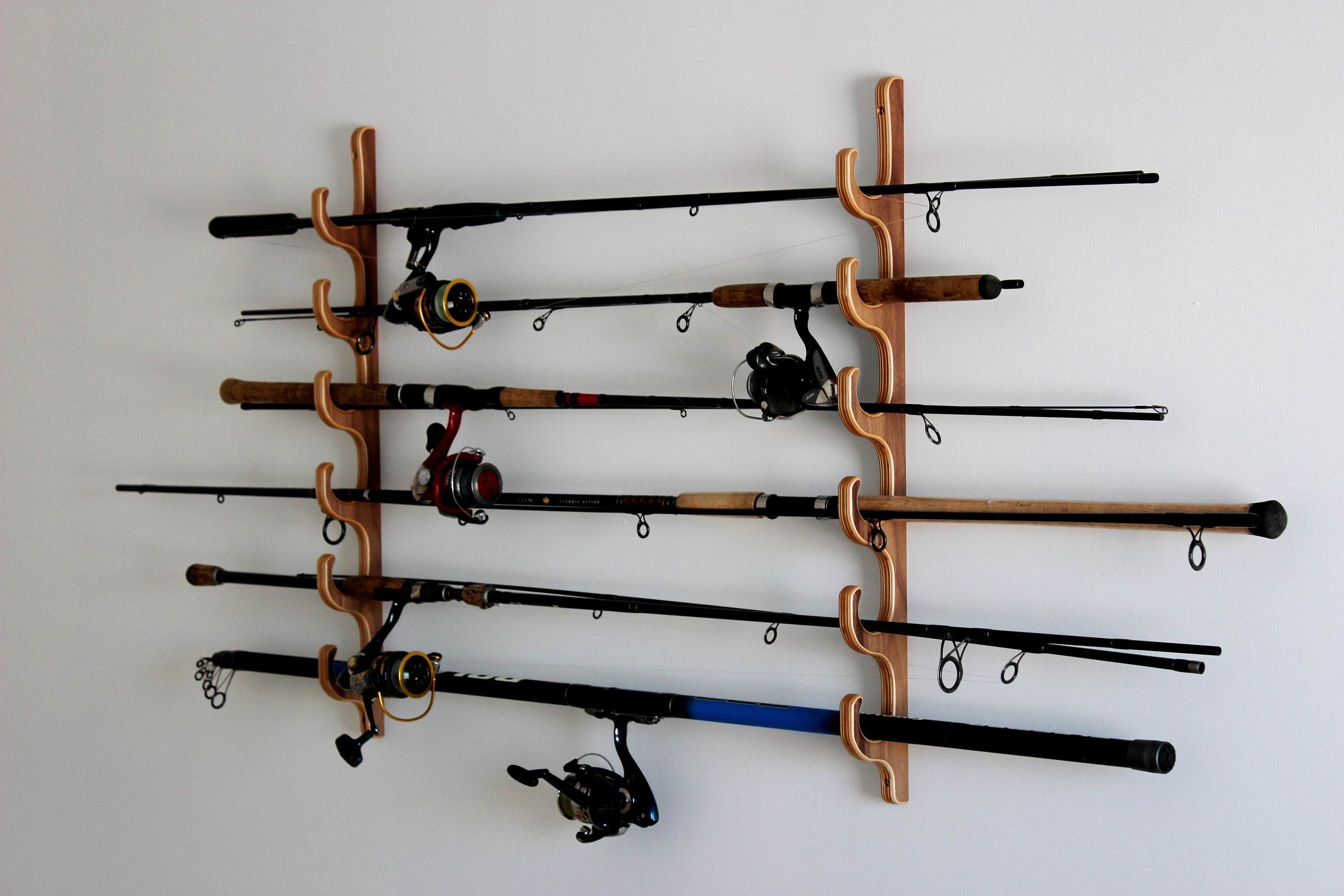Universal Organizer / Fishing Rod Rack / Hockey Stick Rack / Pool Cues Holder Etsy