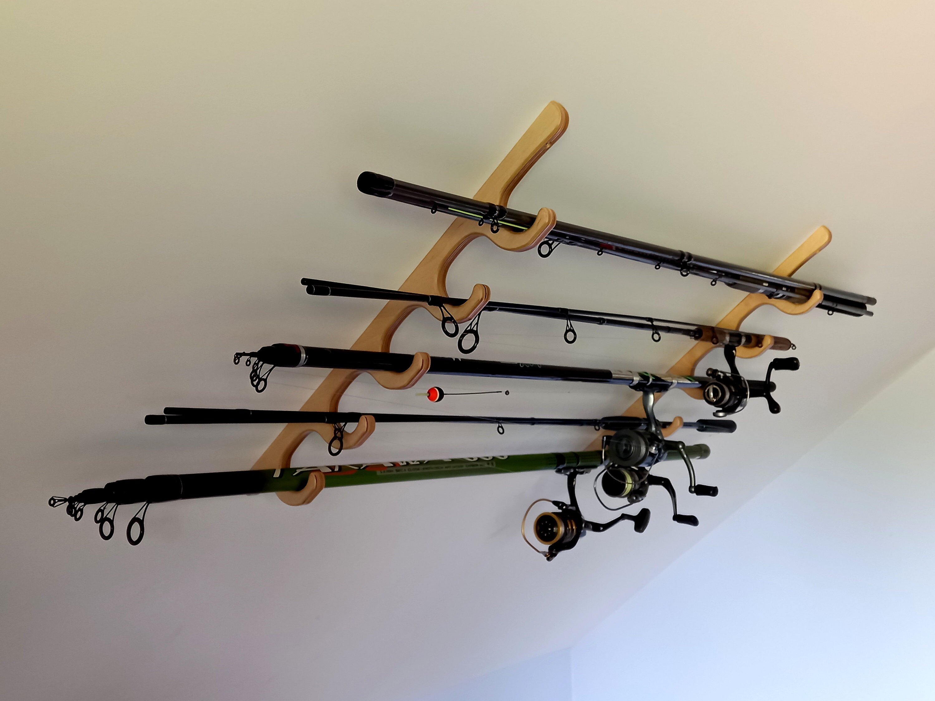 Fishing Rod Rack / Fishing Rod Holder / Fits Five Fishing Rods -   Denmark