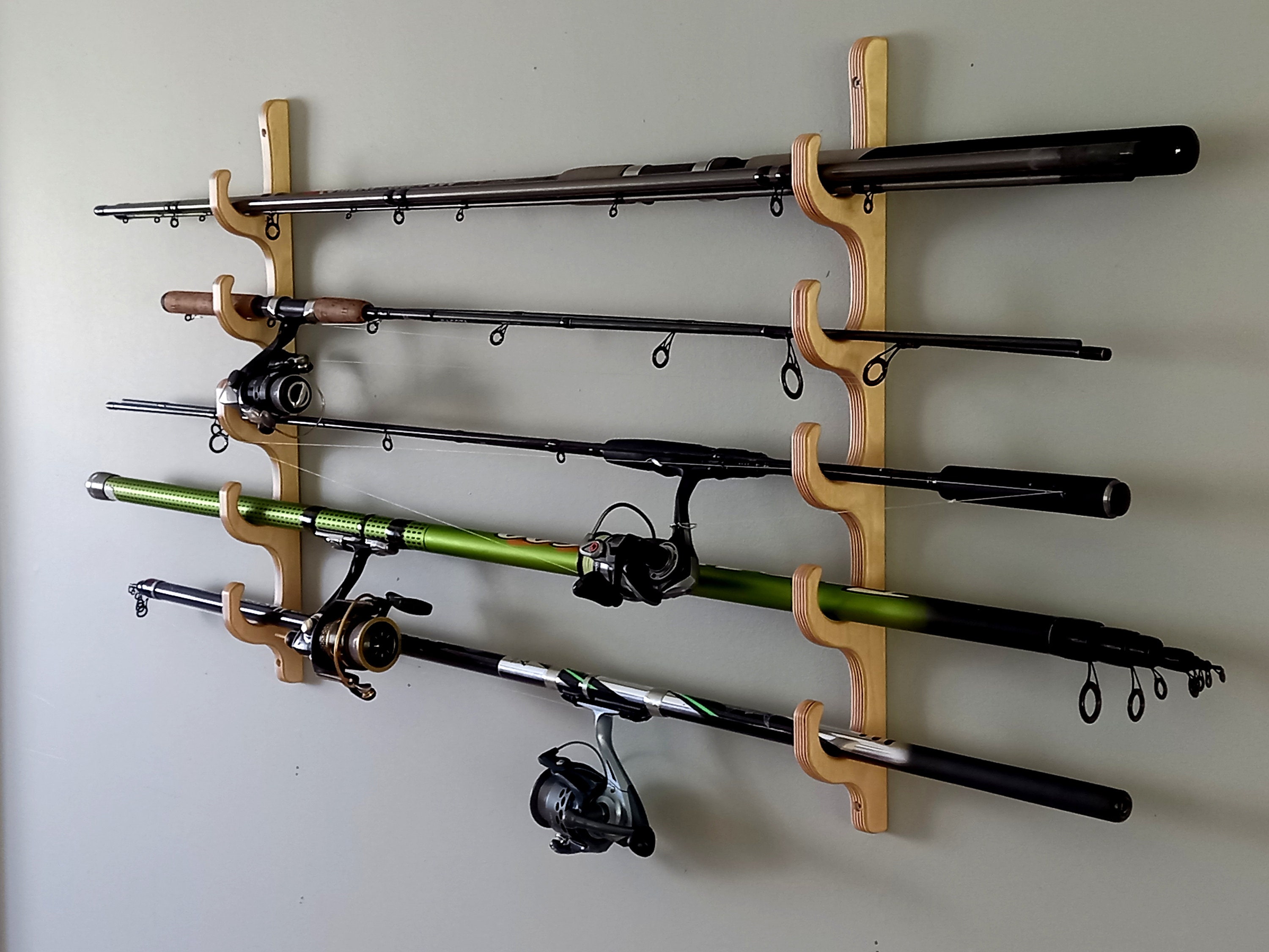 Fishing Rod Rack Wall Mount 