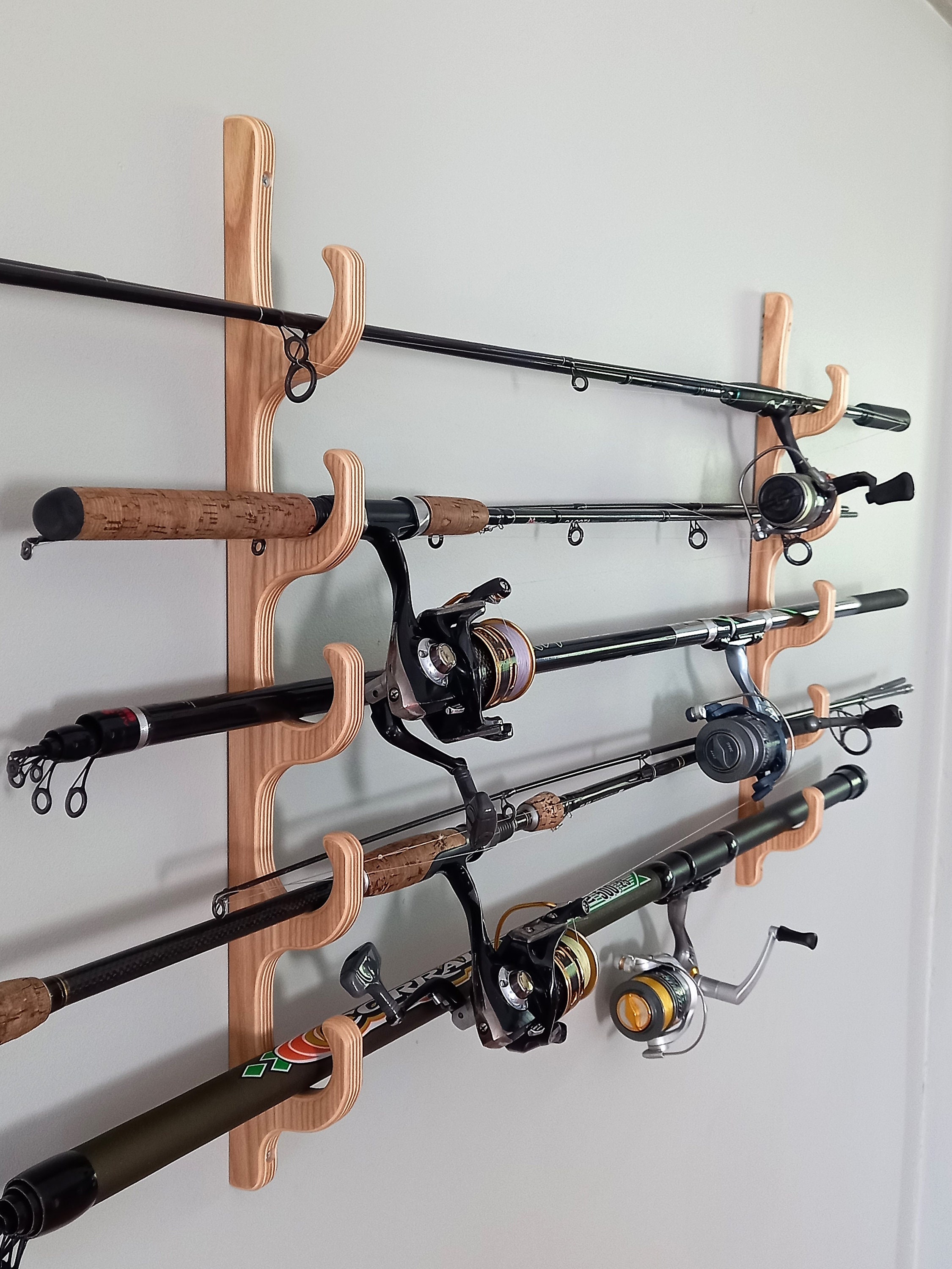 Fishing Rod Rack / Fishing Rod Holder / Fits Five Fishing Rods -  Israel