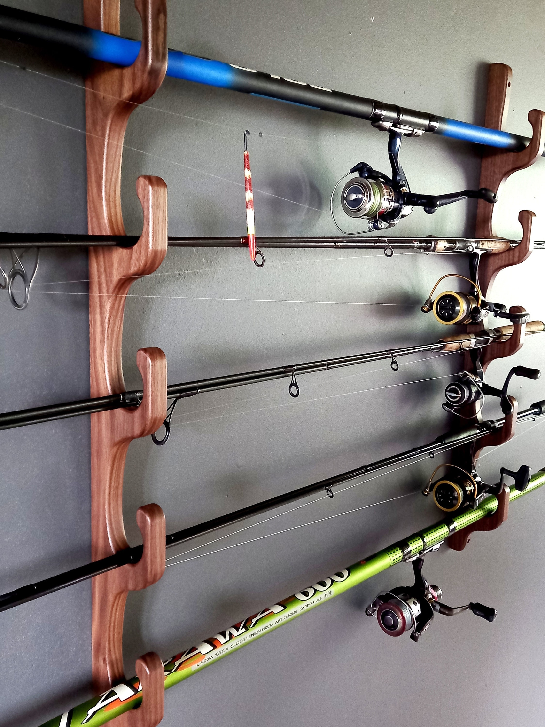 Diy Fishing Rod And Reel Storage Ideas Fishing Rod Holder The